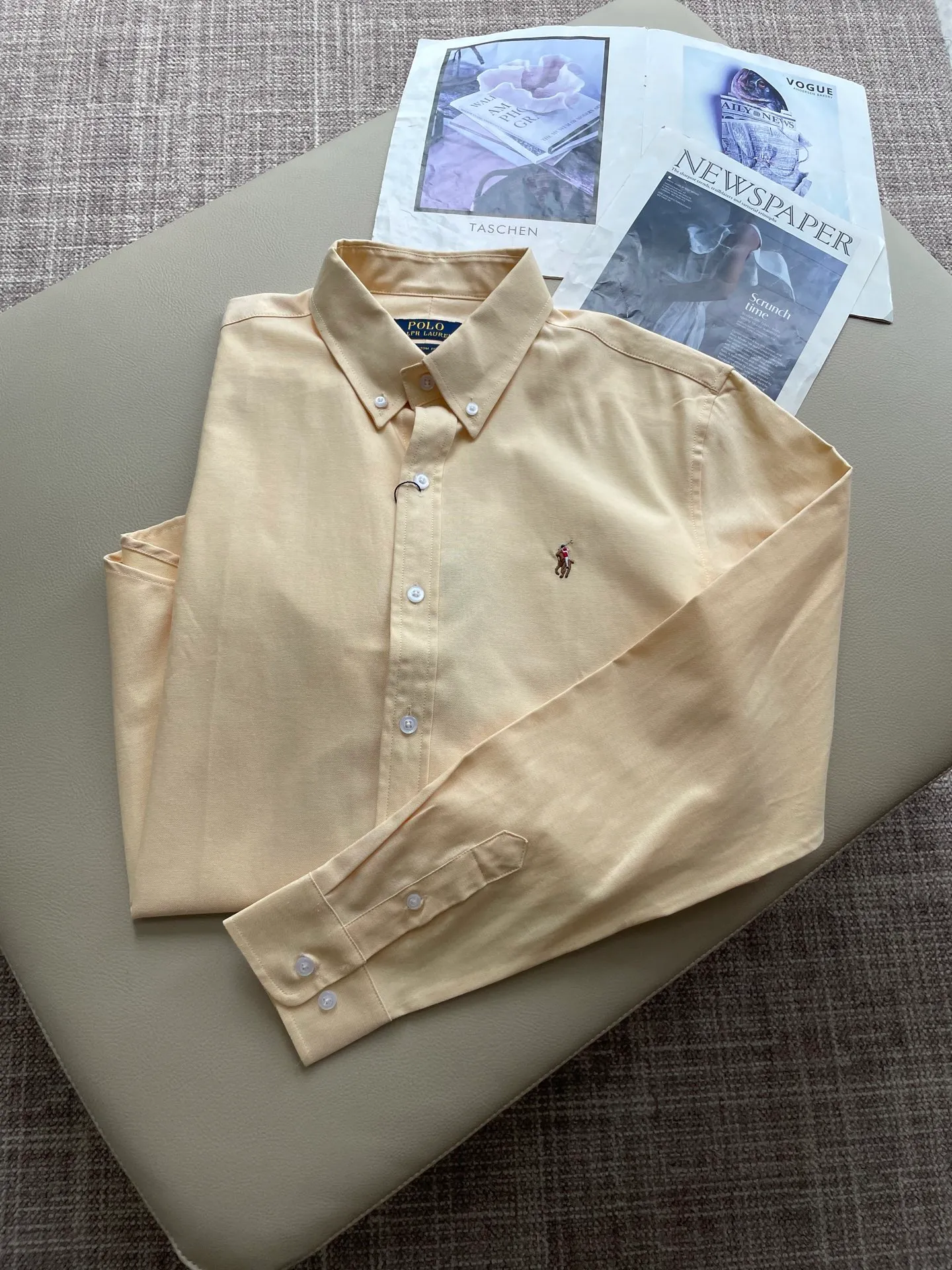 P220 Collection Picture POLO Ralph Lauren pure cotton Oxford fabric classic casual shirt! Size:M-XXL